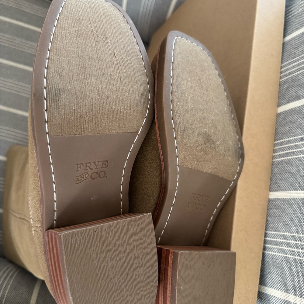 FRYE AND CO. Suede Pull-On Boot in Cognac Miranda 14 - Picture 3 of 5